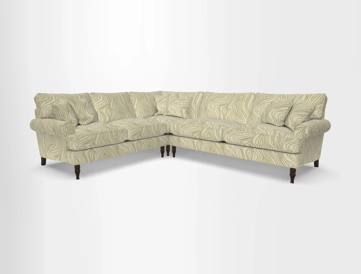 Cooksbridge corner sofa RHF in Cloth 21 Oak Leaf Beech