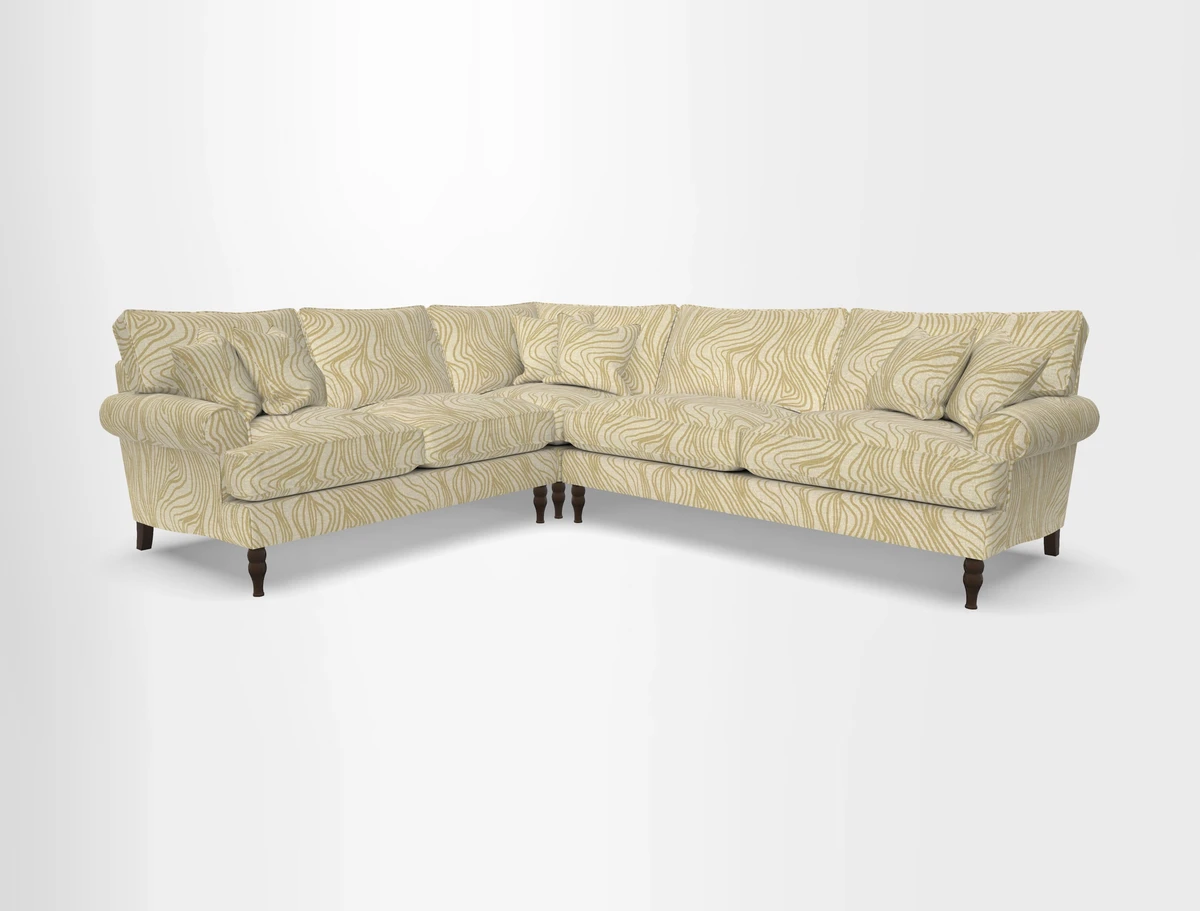 Cooksbridge corner sofa RHF in Cloth 21 Oak Leaf Beech