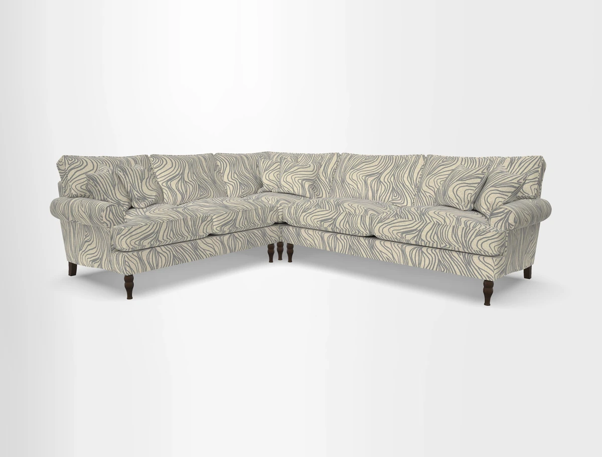 Cooksbridge corner sofa RHF in Cloth 21 Oak Leaf Beech