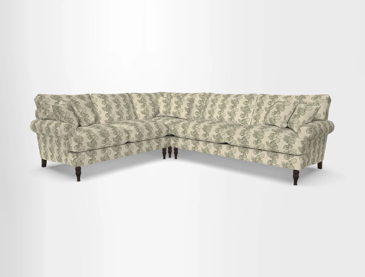 Cooksbridge corner sofa RHF in Cloth 21 Oak Leaf Beech