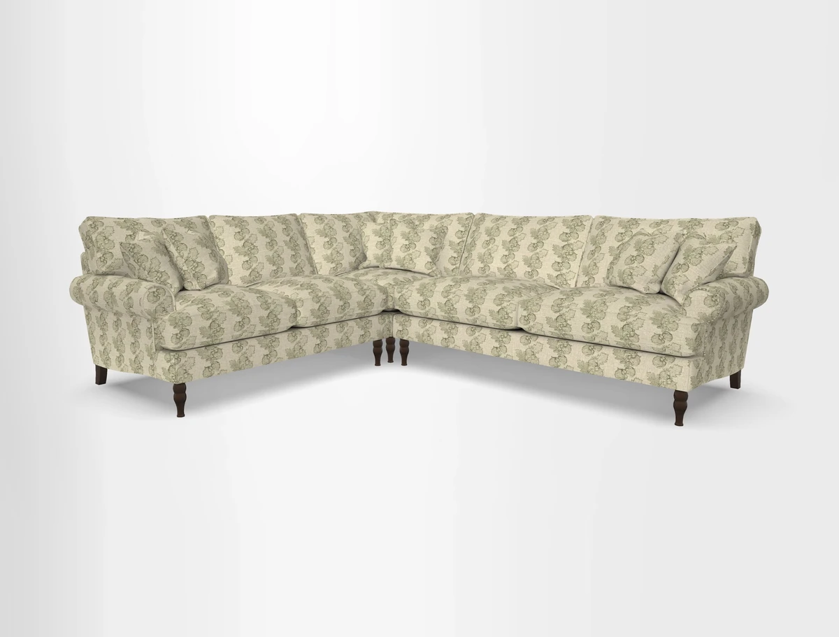 Cooksbridge corner sofa RHF in Cloth 21 Oak Leaf Beech