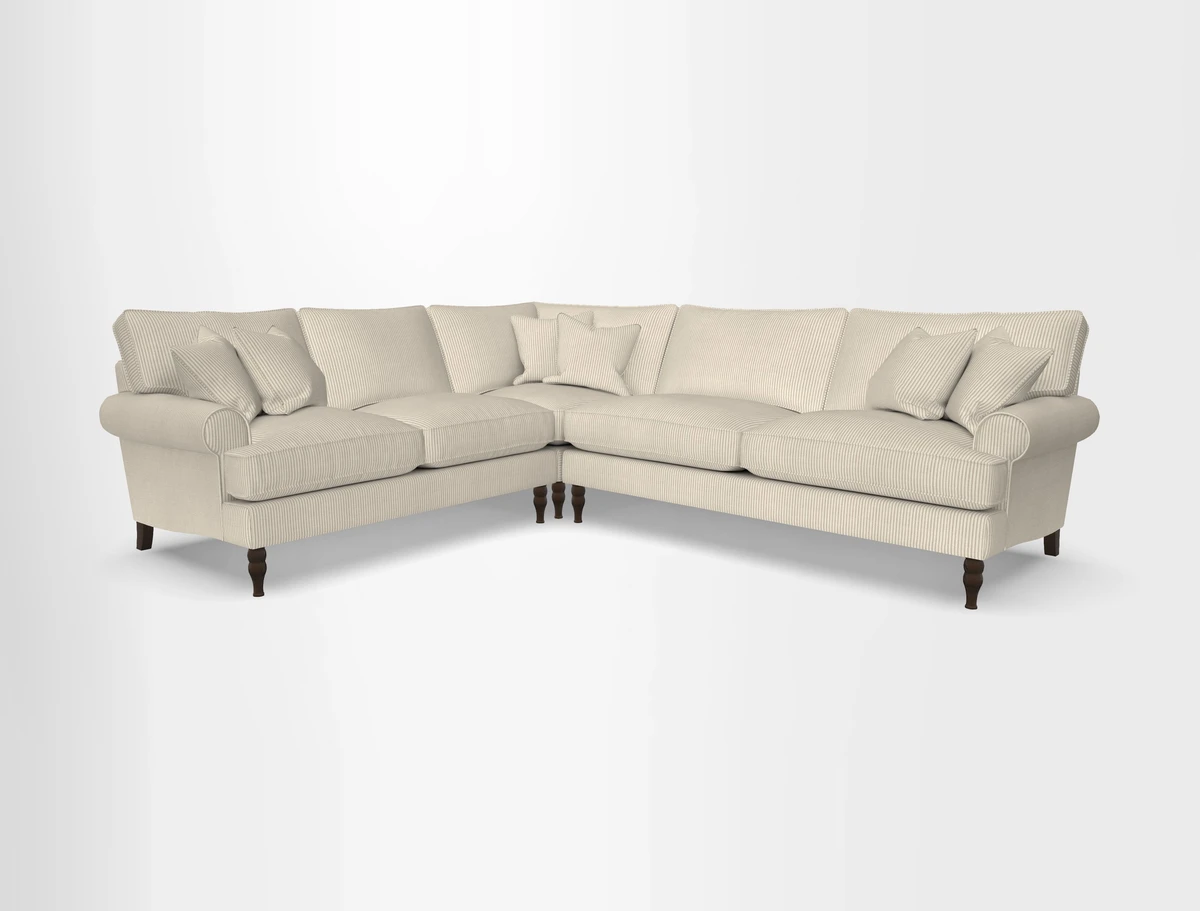 Cooksbridge corner sofa RHF in Cloth 21 Oak Leaf Beech