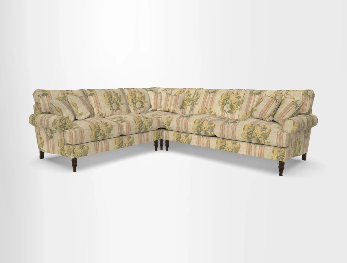 Cooksbridge corner sofa RHF in Cloth 21 Oak Leaf Beech
