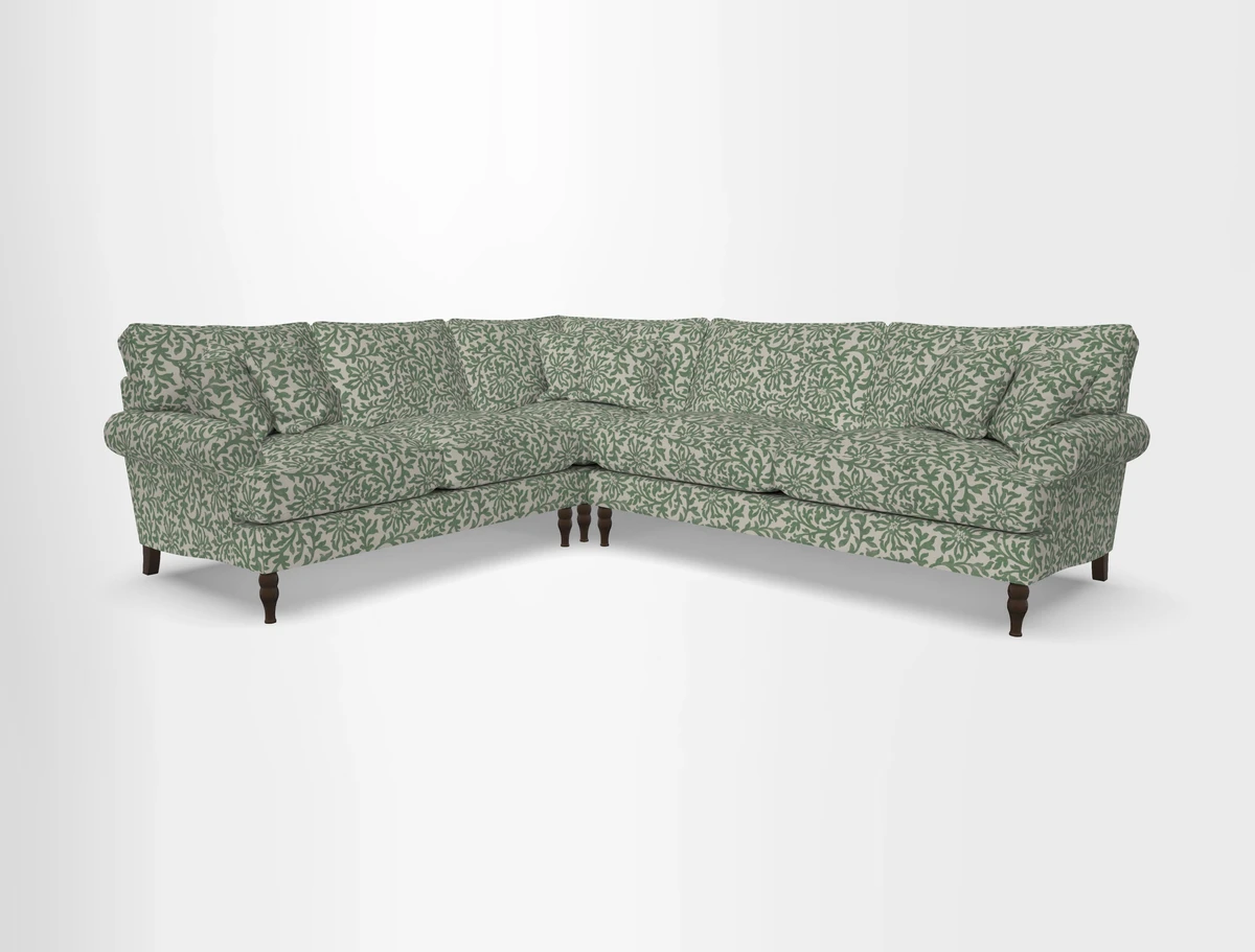 Cooksbridge corner sofa RHF in Cloth 21 Oak Leaf Beech