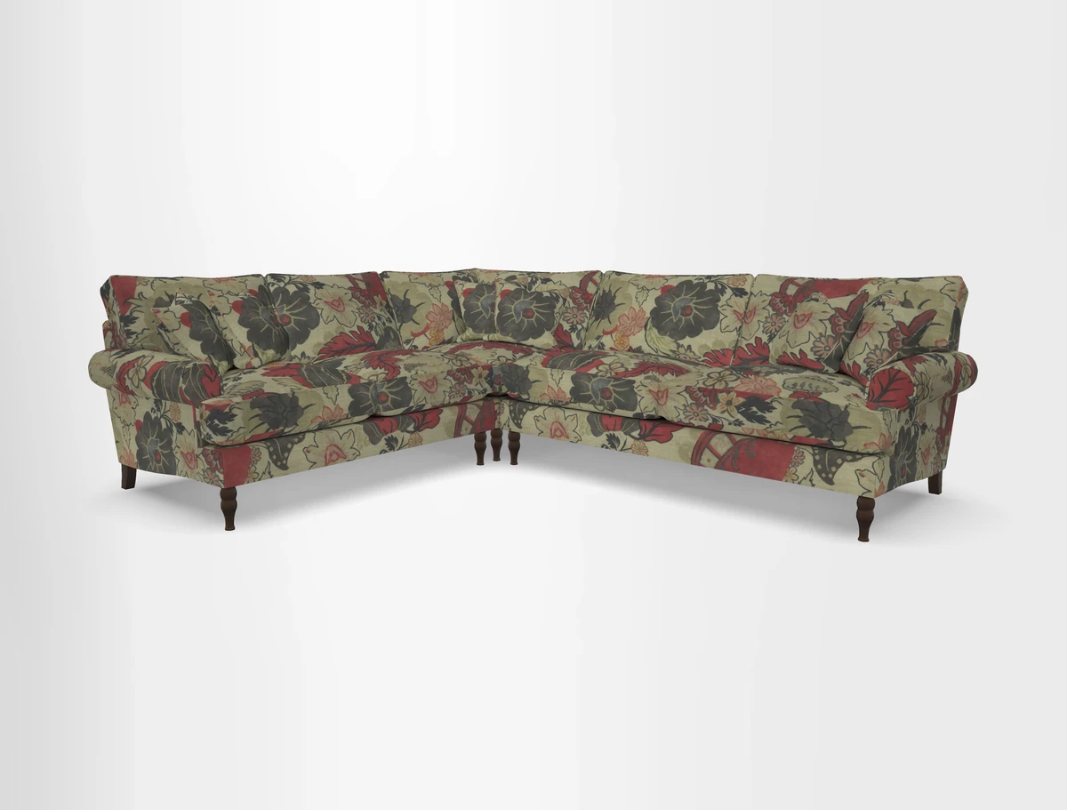 Cooksbridge corner sofa RHF in Cloth 21 Oak Leaf Beech