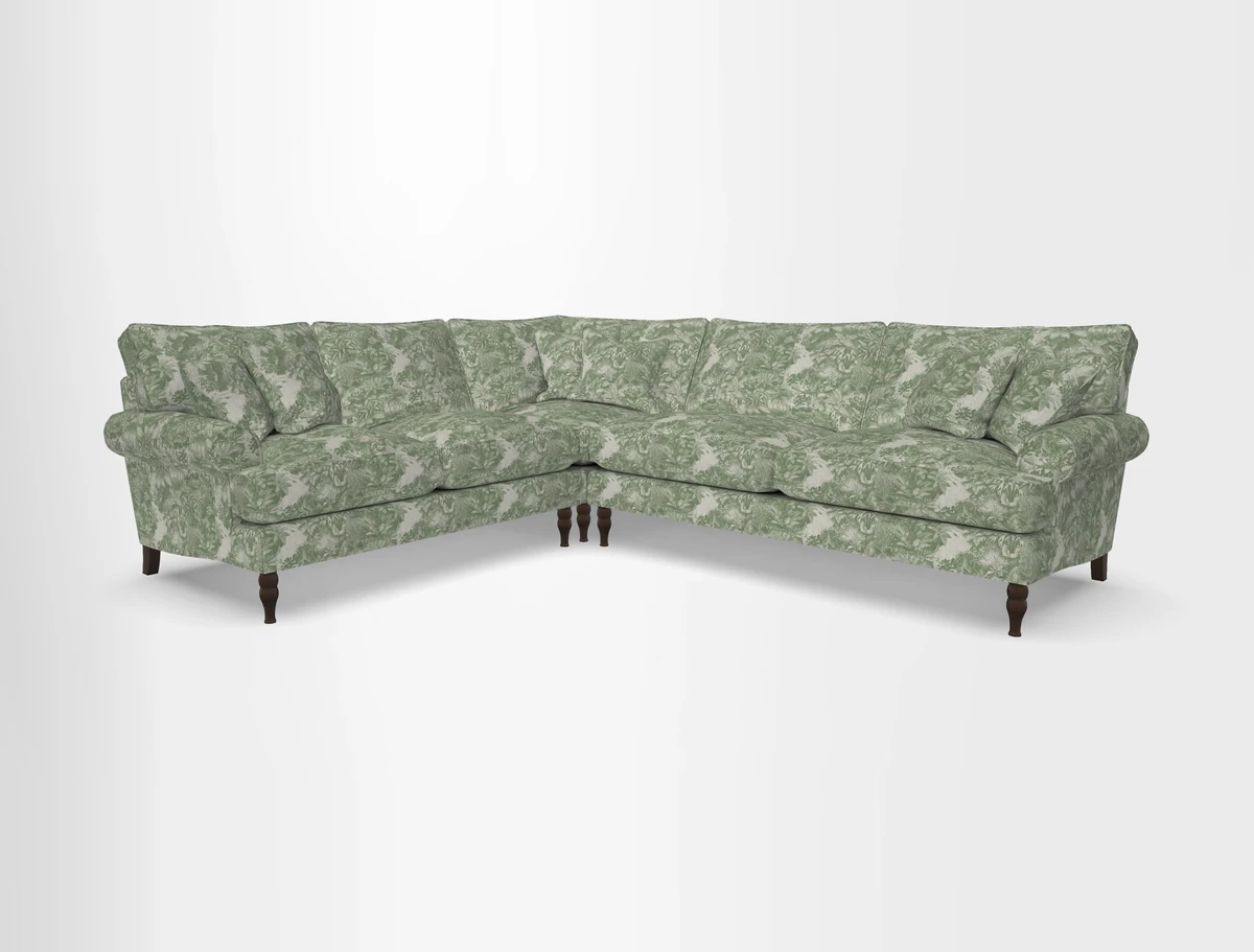 Cooksbridge corner sofa RHF in Cloth 21 Oak Leaf Beech