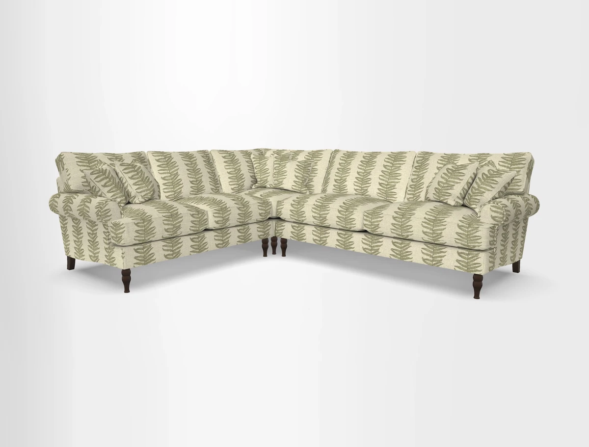Cooksbridge corner sofa RHF in Cloth 21 Oak Leaf Beech