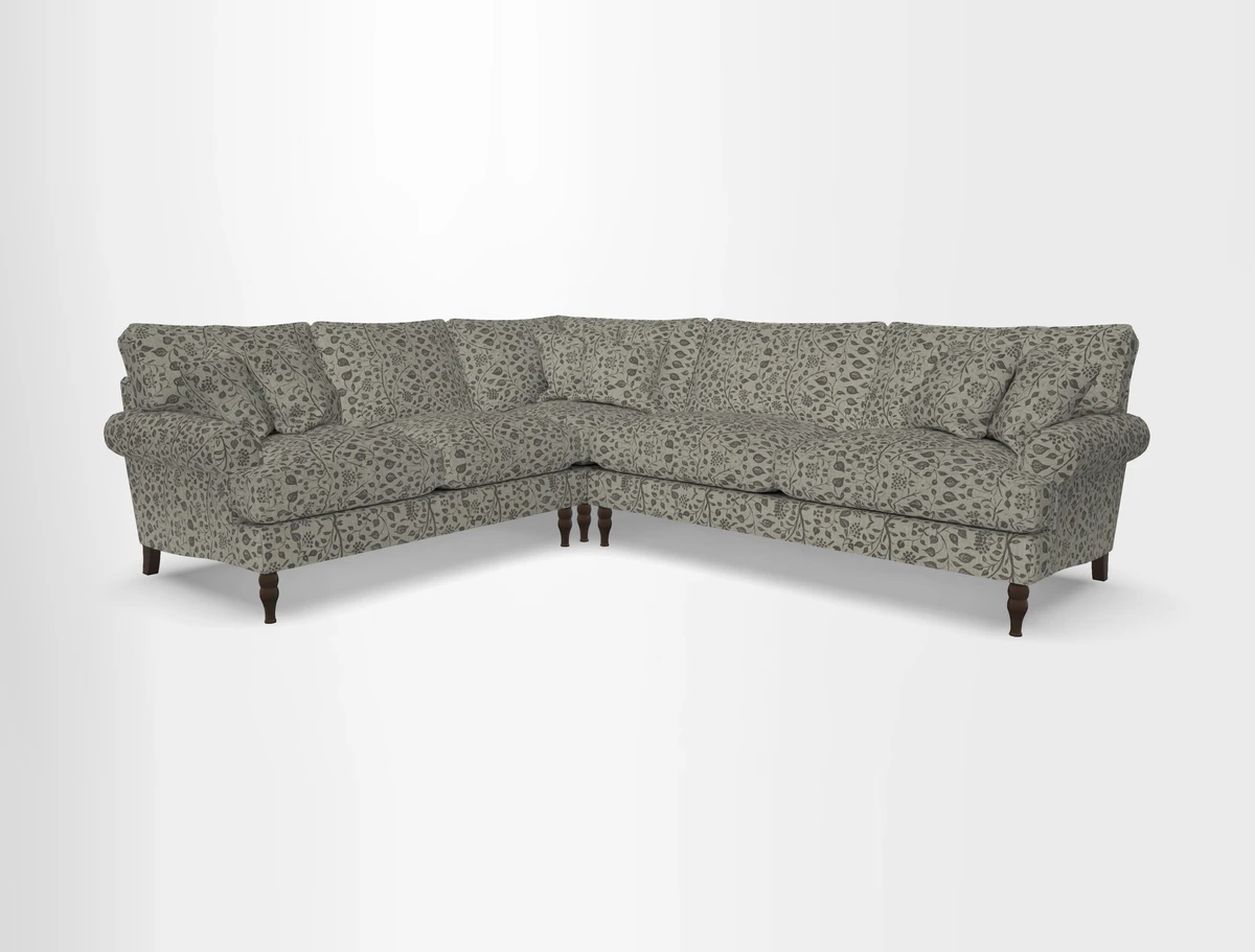 Cooksbridge corner sofa RHF in Cloth 21 Oak Leaf Beech