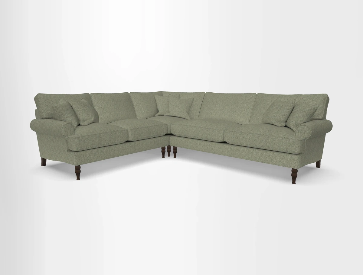 Cooksbridge corner sofa RHF in Cloth 21 Oak Leaf Beech