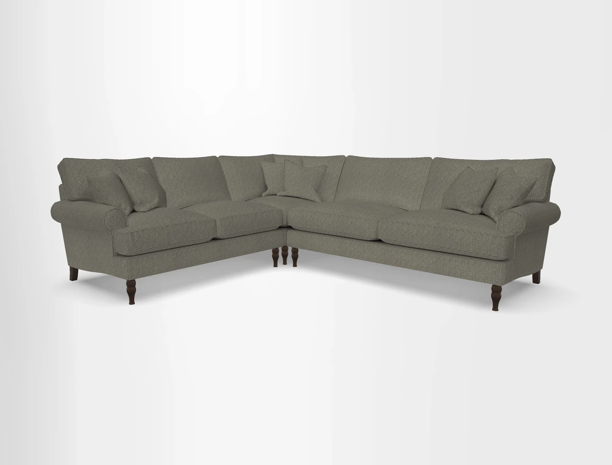 Cooksbridge corner sofa RHF in Cloth 21 Oak Leaf Beech