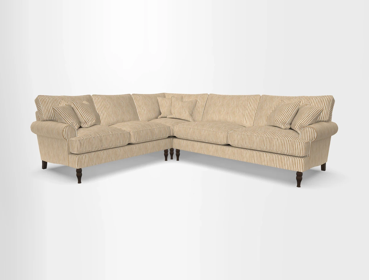 Cooksbridge corner sofa RHF in Cloth 21 Oak Leaf Beech