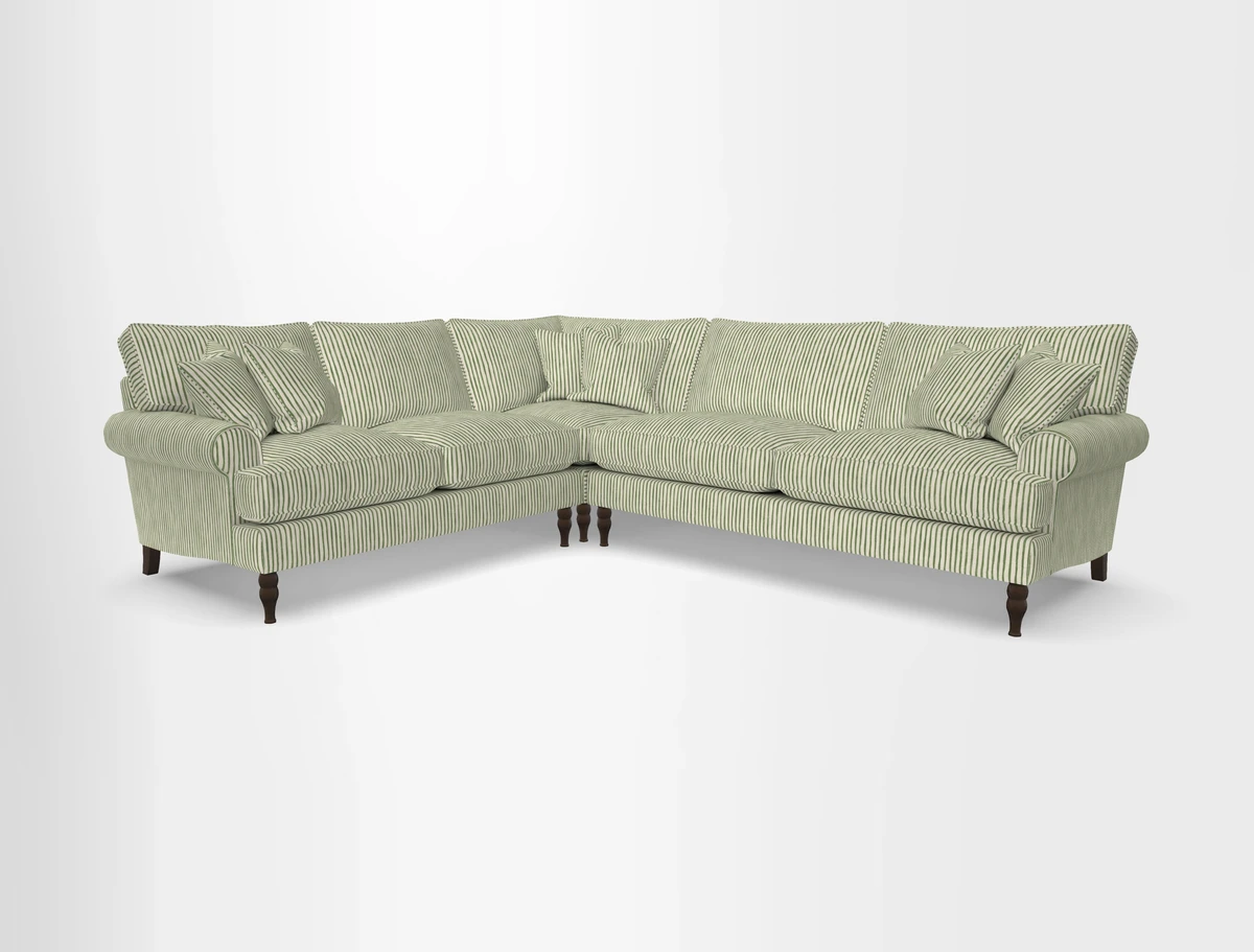 Cooksbridge corner sofa RHF in Cloth 21 Oak Leaf Beech