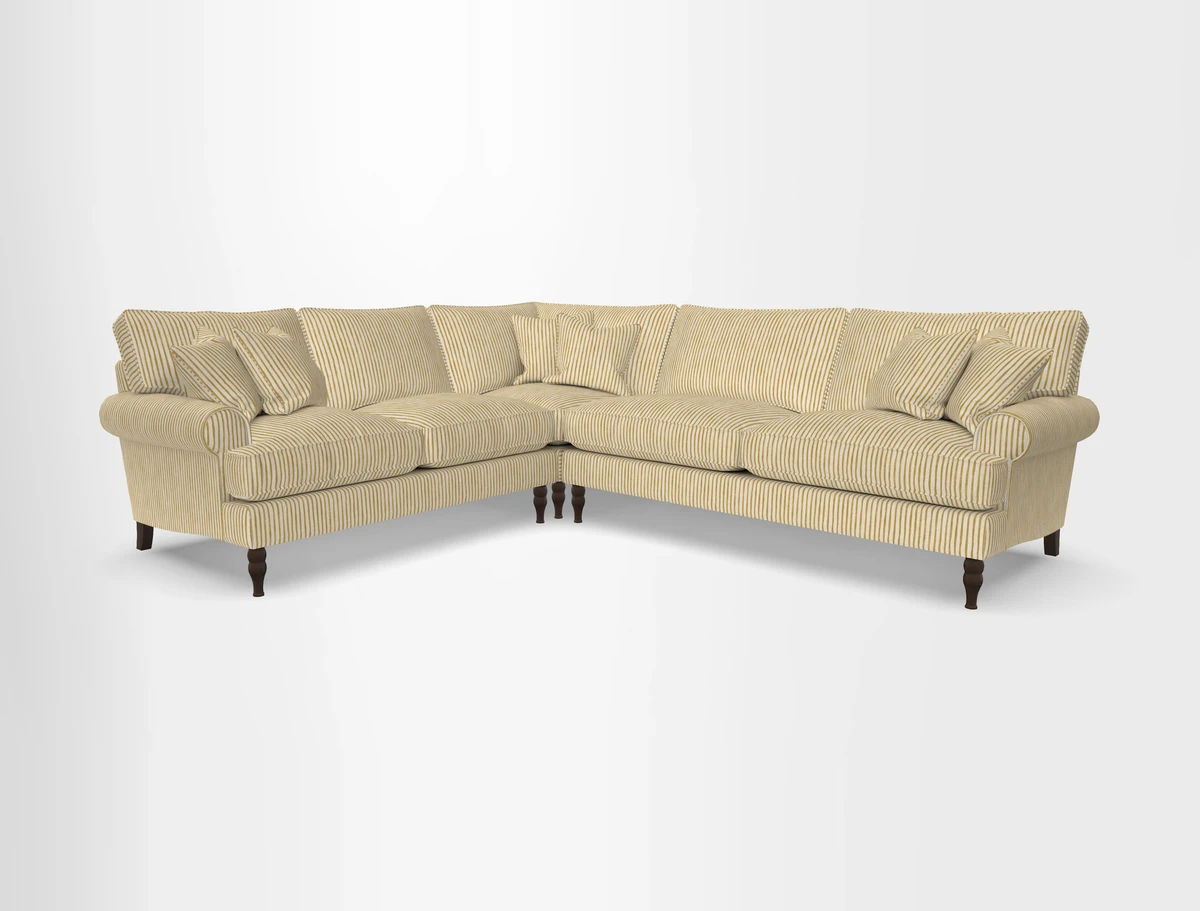 Cooksbridge corner sofa RHF in Cloth 21 Oak Leaf Beech