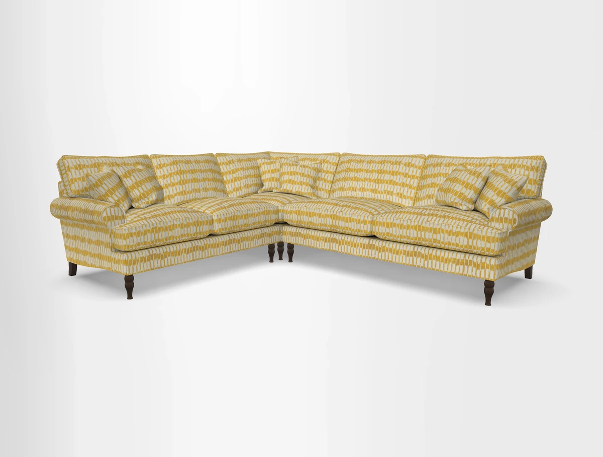 Cooksbridge corner sofa RHF in Cloth 21 Oak Leaf Beech