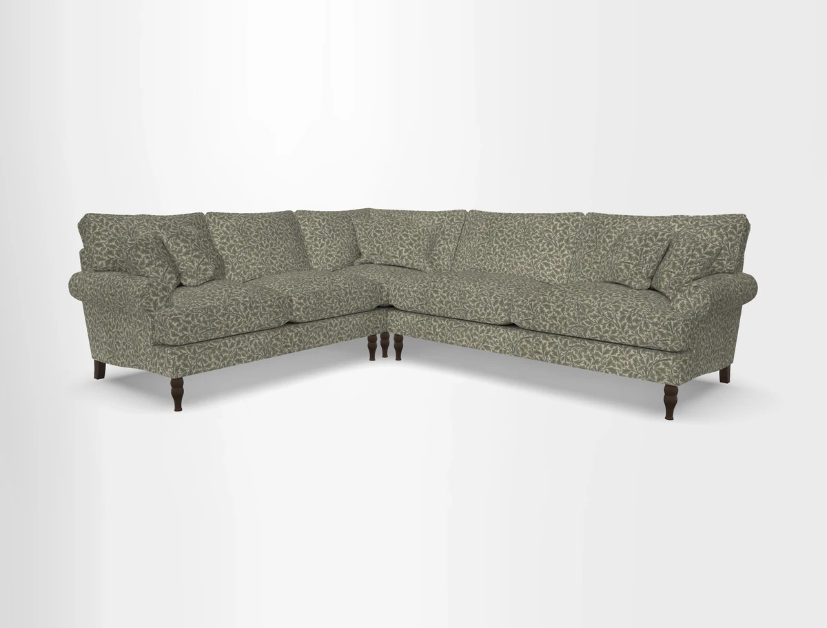 Cooksbridge corner sofa RHF in Cloth 21 Oak Leaf Beech