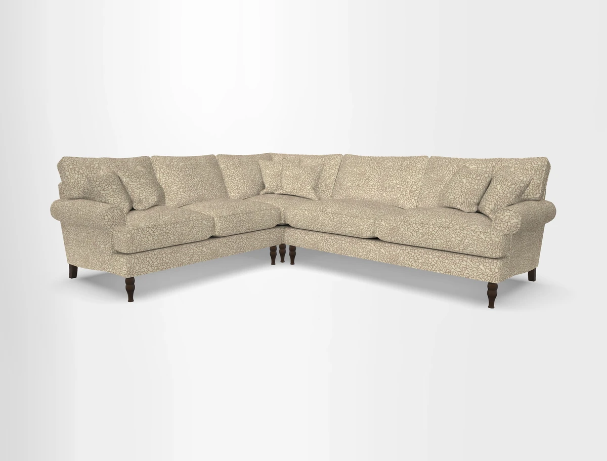 Cooksbridge corner sofa RHF in Cloth 21 Oak Leaf Beech