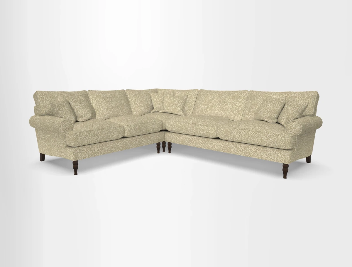 Cooksbridge corner sofa RHF in Cloth 21 Oak Leaf Beech