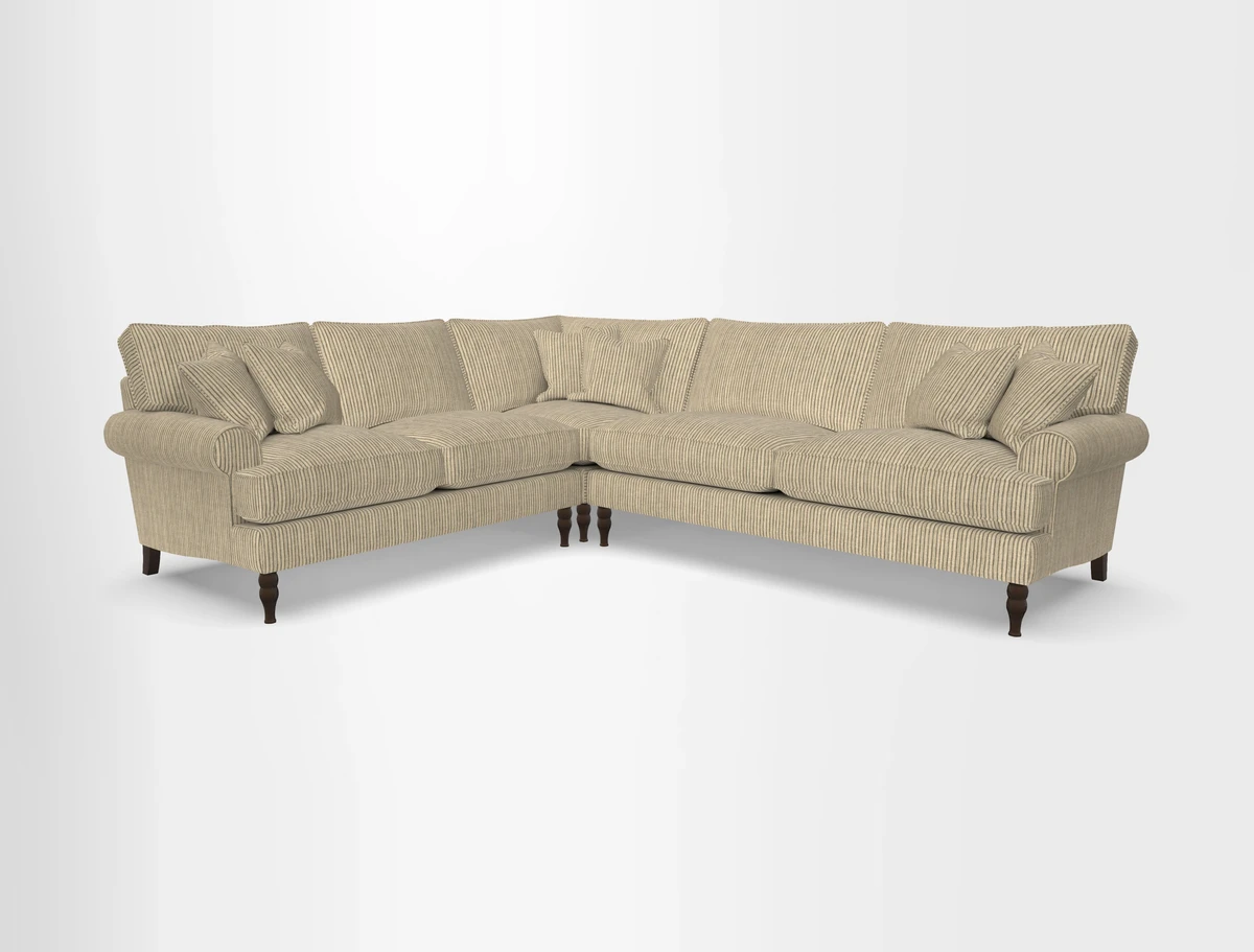 Cooksbridge corner sofa RHF in Cloth 21 Oak Leaf Beech