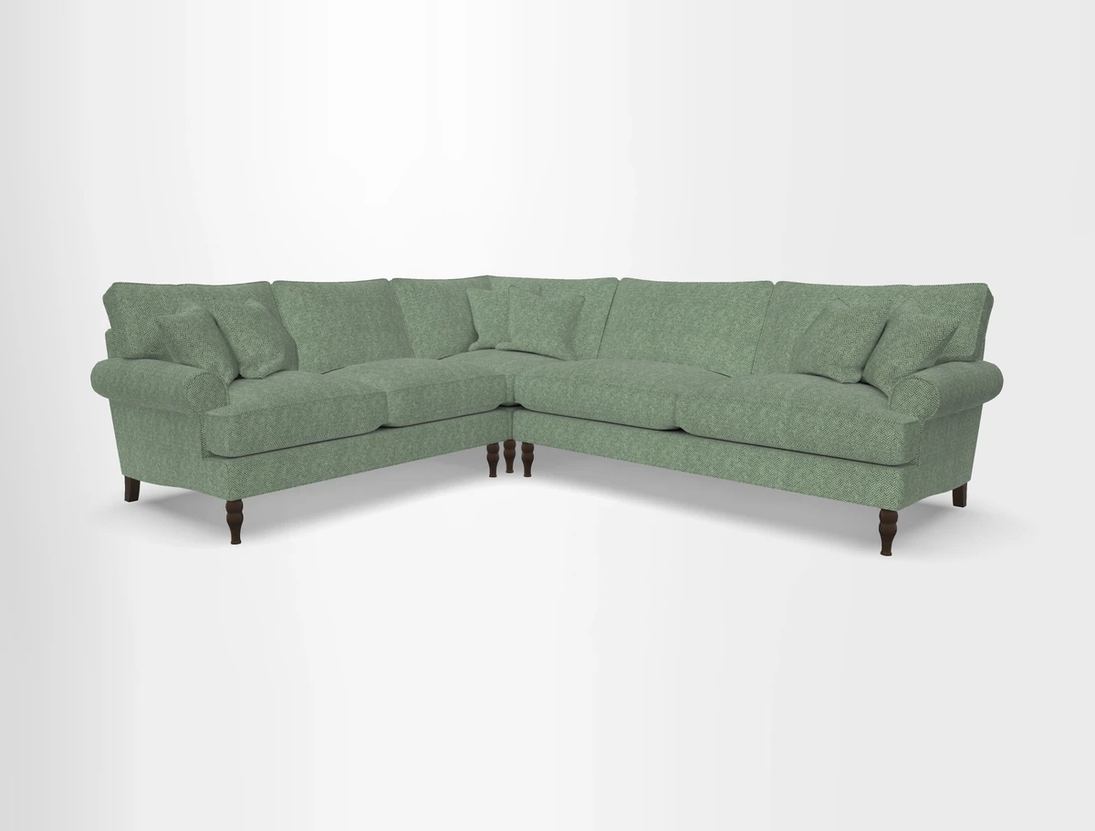 Cooksbridge corner sofa RHF in Cloth 21 Oak Leaf Beech