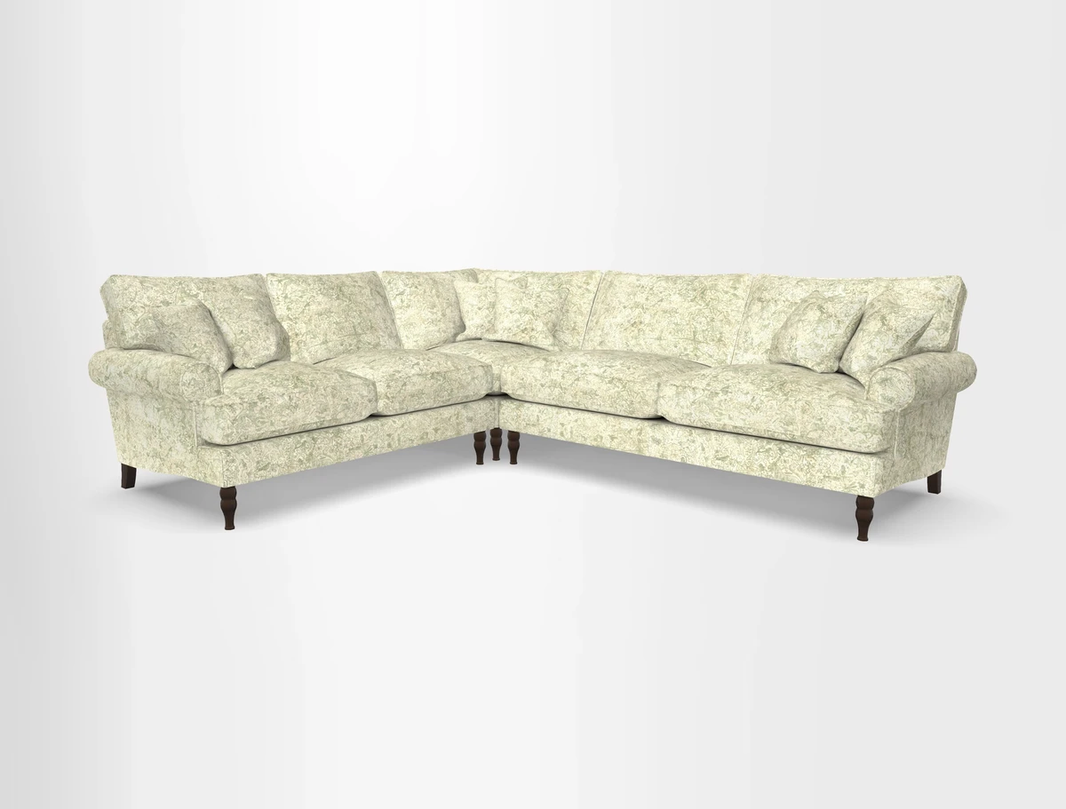 Cooksbridge corner sofa RHF in Cloth 21 Oak Leaf Beech