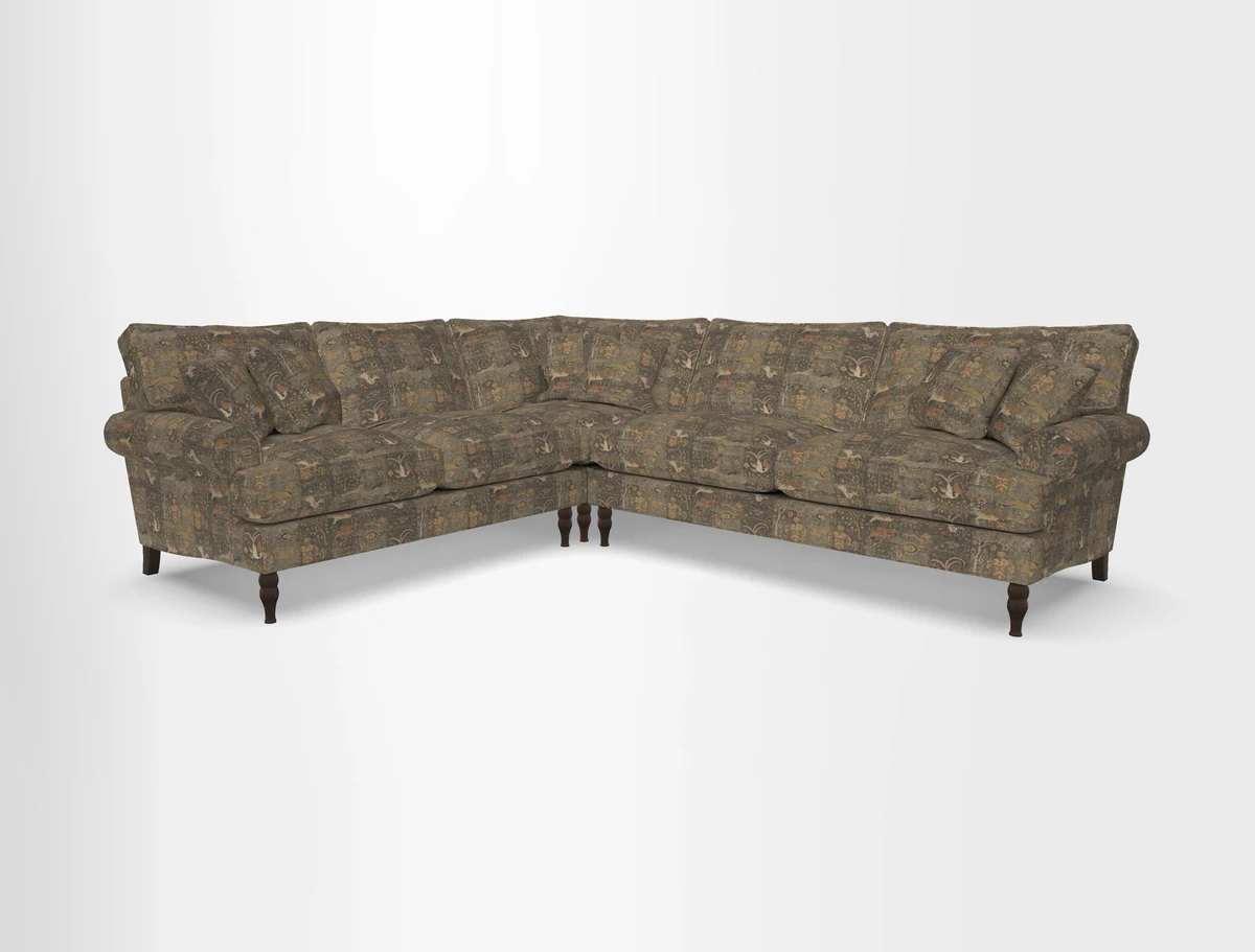 Cooksbridge corner sofa RHF in Cloth 21 Oak Leaf Beech