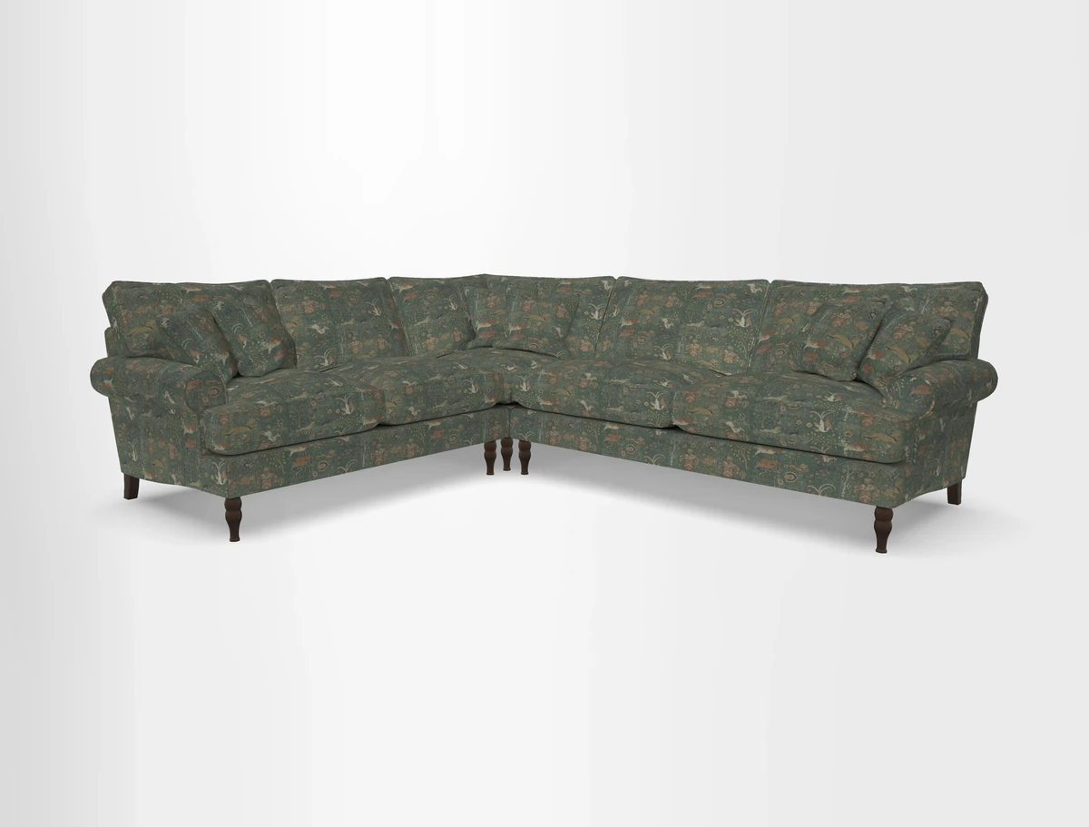 Cooksbridge corner sofa RHF in Cloth 21 Oak Leaf Beech