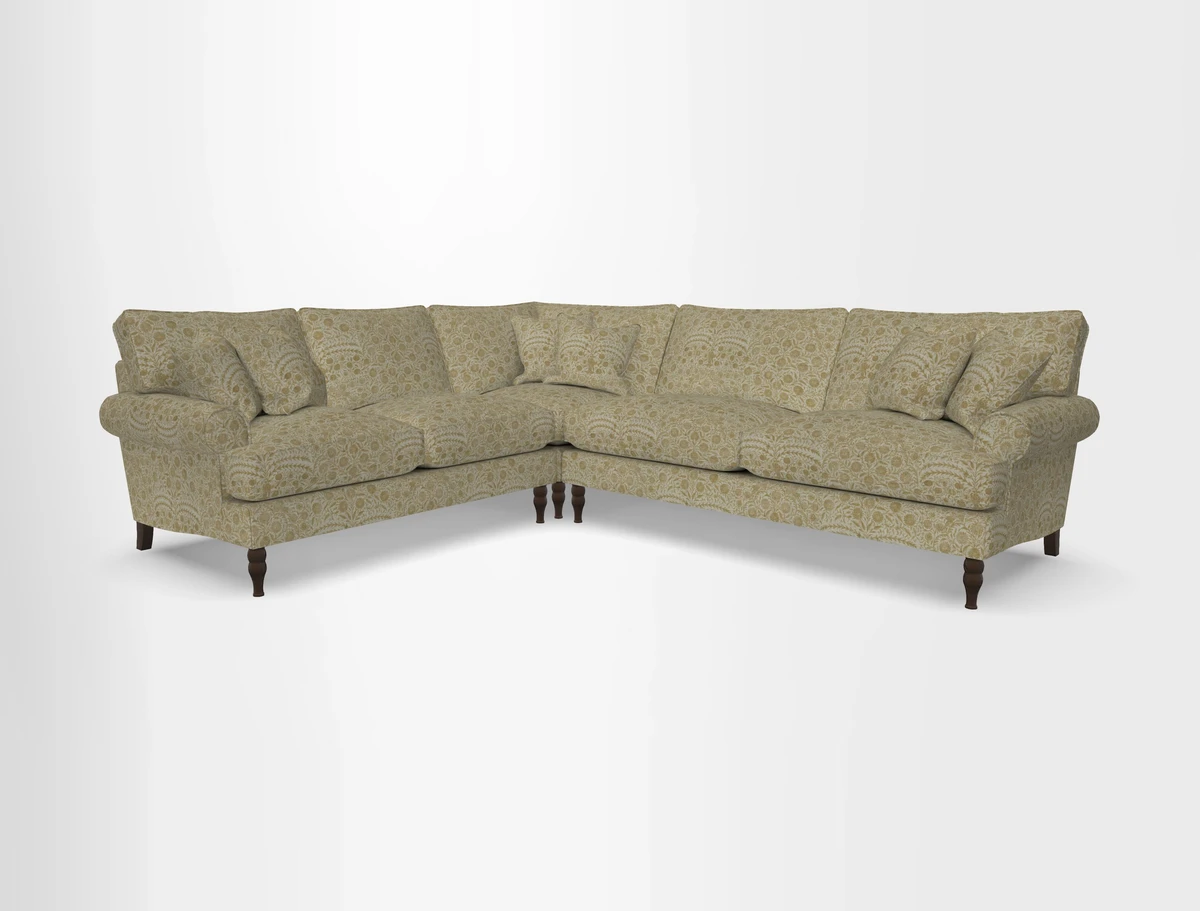 Cooksbridge corner sofa RHF in Cloth 21 Oak Leaf Beech