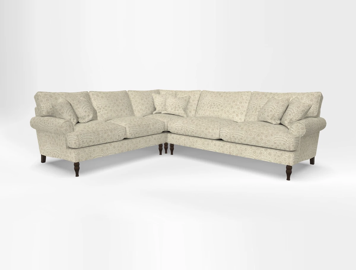 Cooksbridge corner sofa RHF in Cloth 21 Oak Leaf Beech