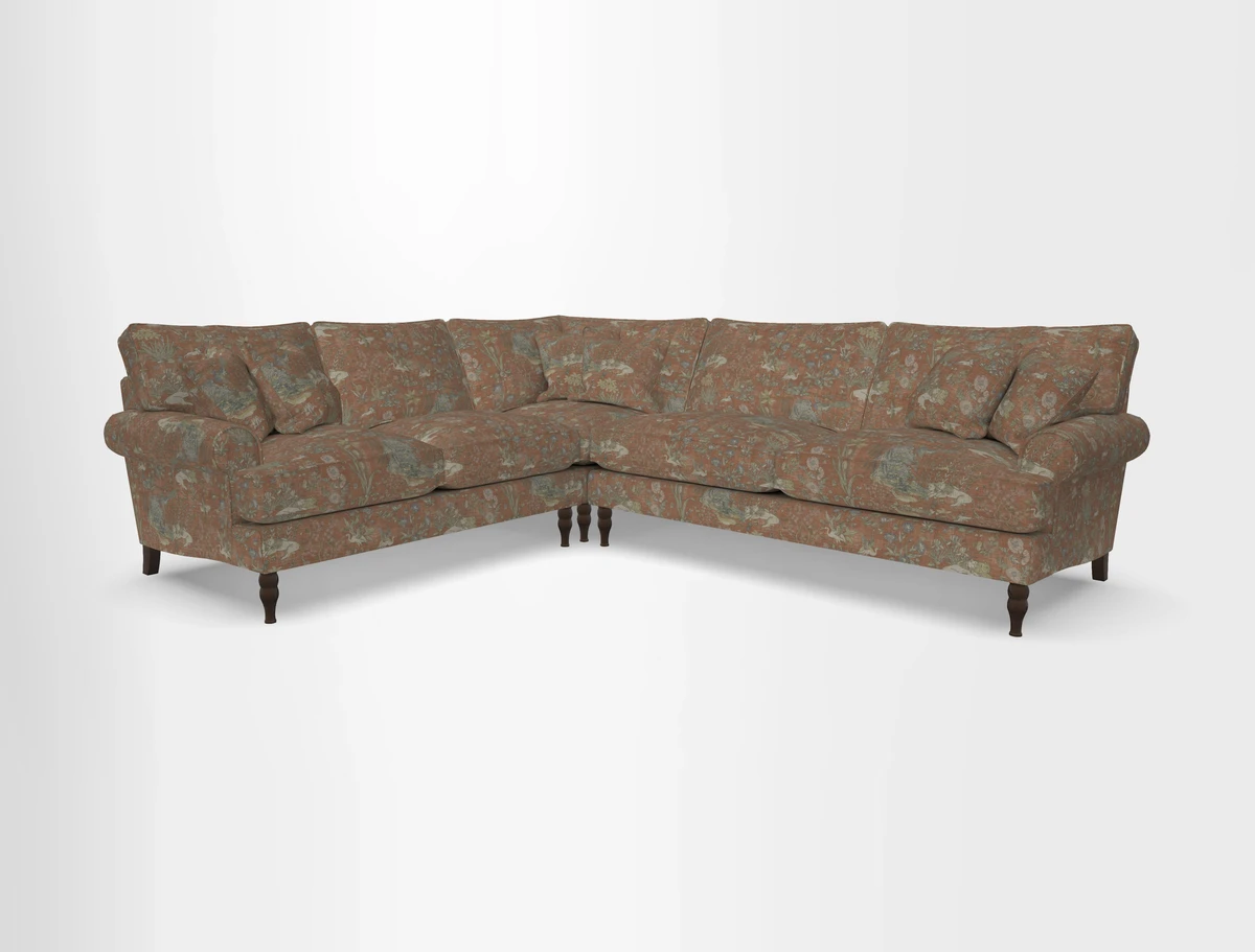 Cooksbridge corner sofa RHF in Cloth 21 Oak Leaf Beech