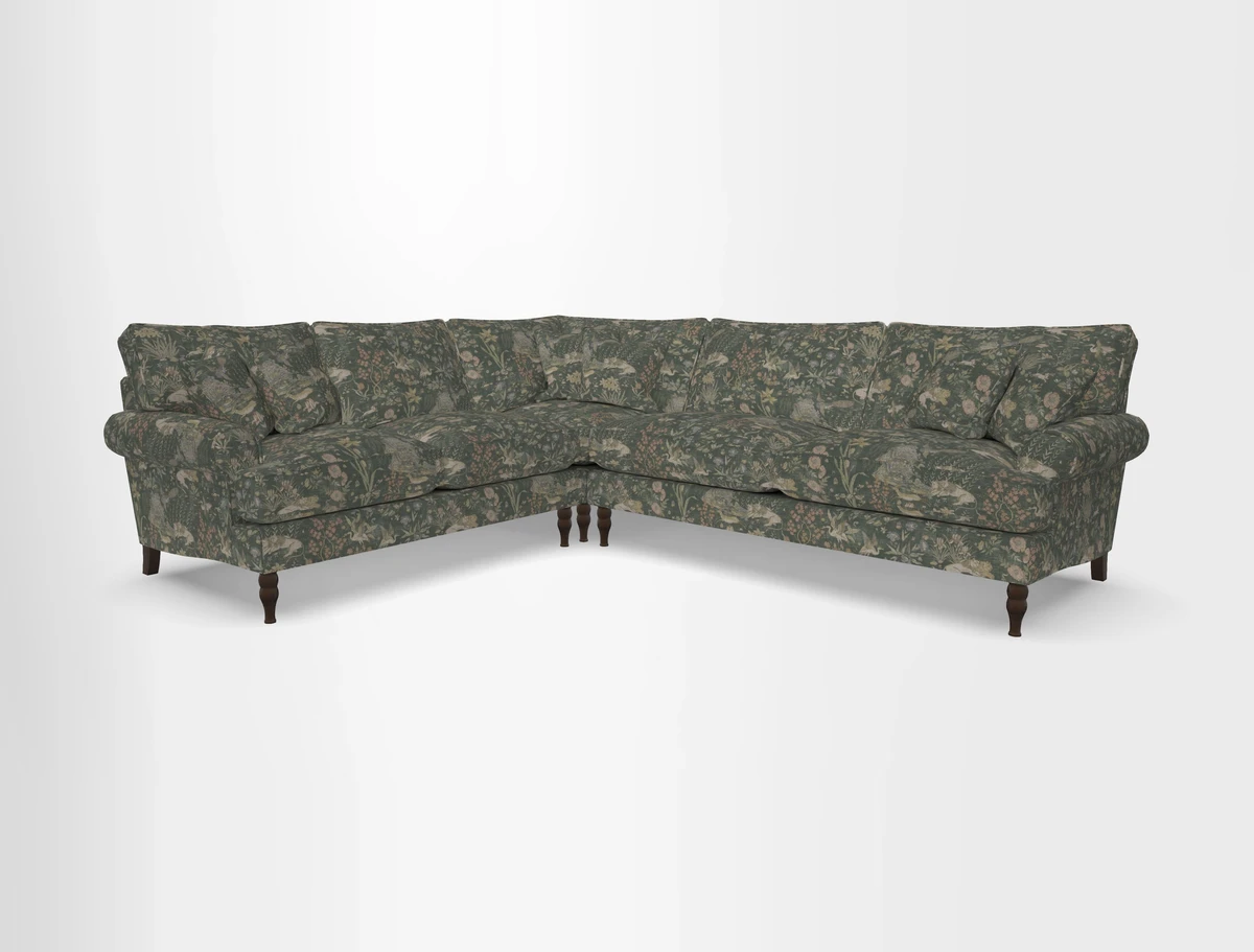 Cooksbridge corner sofa RHF in Cloth 21 Oak Leaf Beech