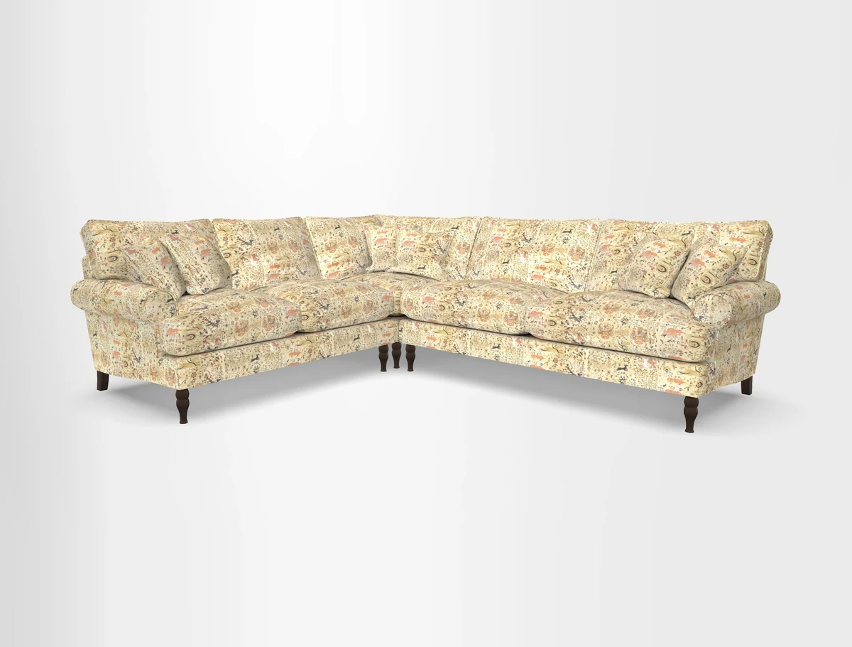 Cooksbridge corner sofa RHF in Cloth 21 Oak Leaf Beech