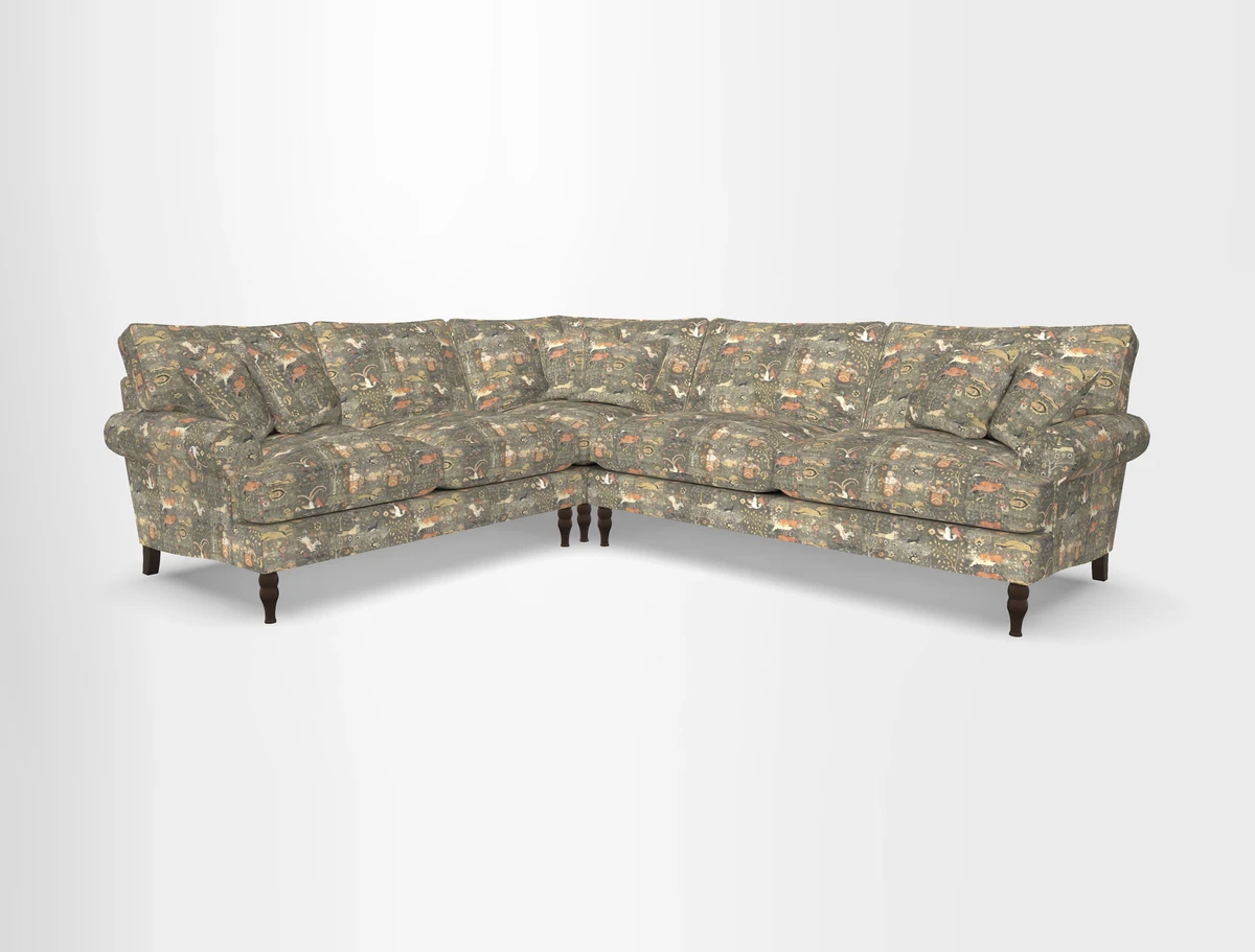 Cooksbridge corner sofa RHF in Cloth 21 Oak Leaf Beech