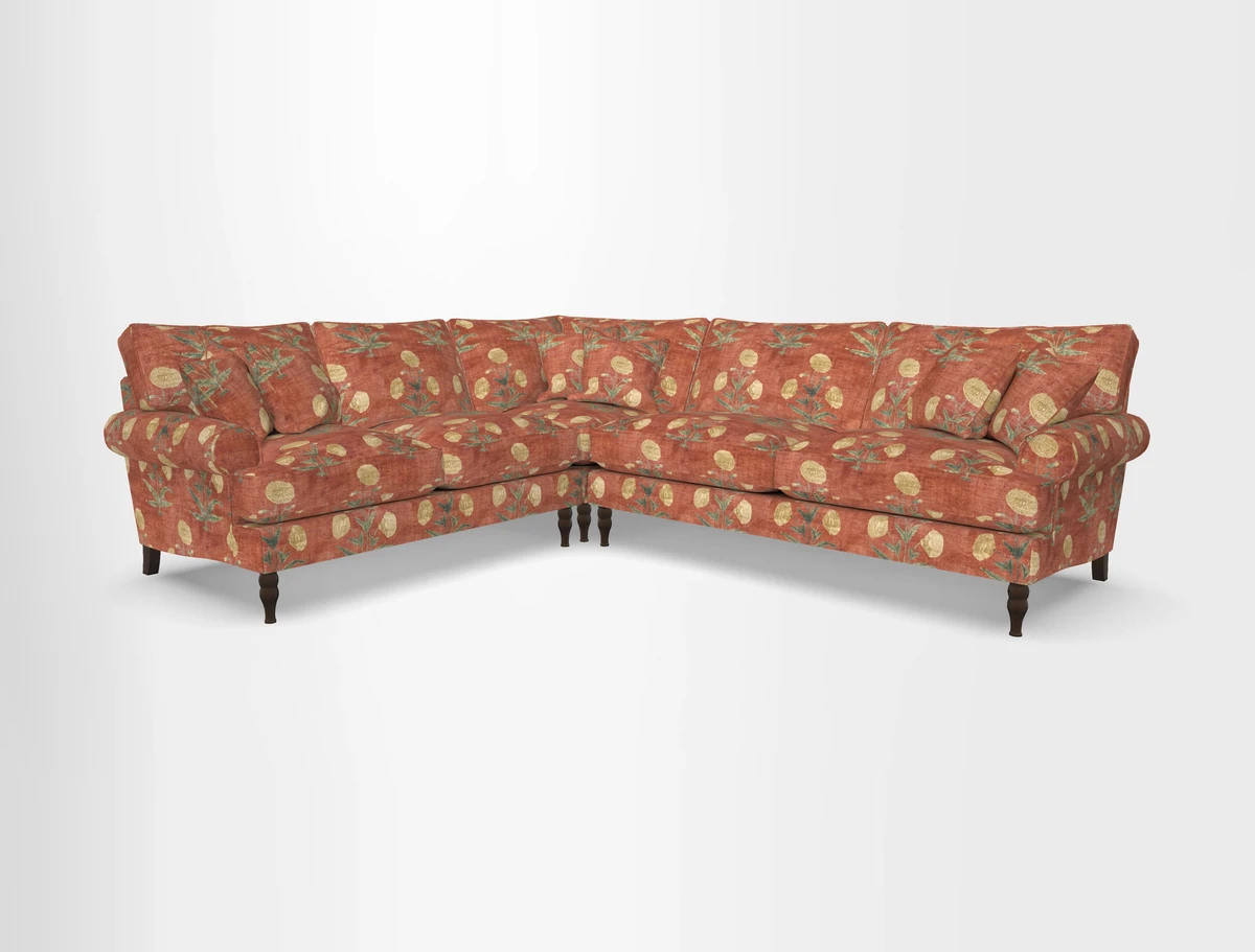Cooksbridge corner sofa RHF in Cloth 21 Oak Leaf Beech
