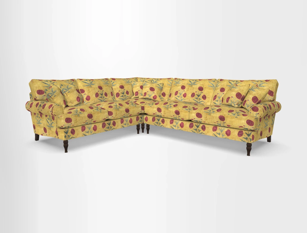 Cooksbridge corner sofa RHF in Cloth 21 Oak Leaf Beech