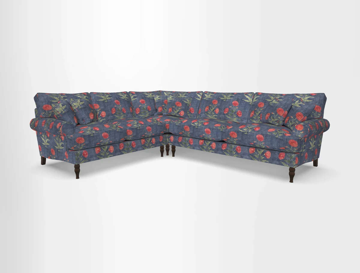 Cooksbridge corner sofa RHF in Cloth 21 Oak Leaf Beech