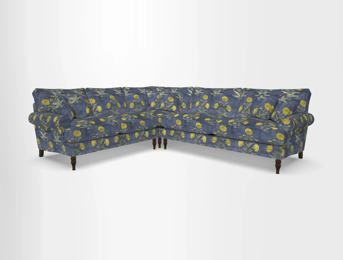 Cooksbridge corner sofa RHF in Cloth 21 Oak Leaf Beech