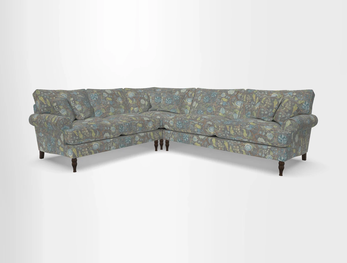 Cooksbridge corner sofa RHF in Cloth 21 Oak Leaf Beech