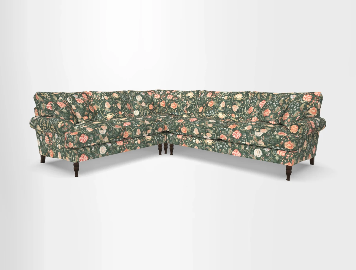 Cooksbridge corner sofa RHF in Cloth 21 Oak Leaf Beech