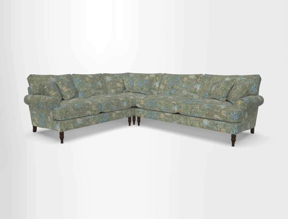 Cooksbridge corner sofa RHF in Cloth 21 Oak Leaf Beech