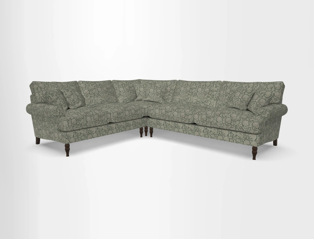 Cooksbridge corner sofa RHF in Cloth 21 Oak Leaf Beech