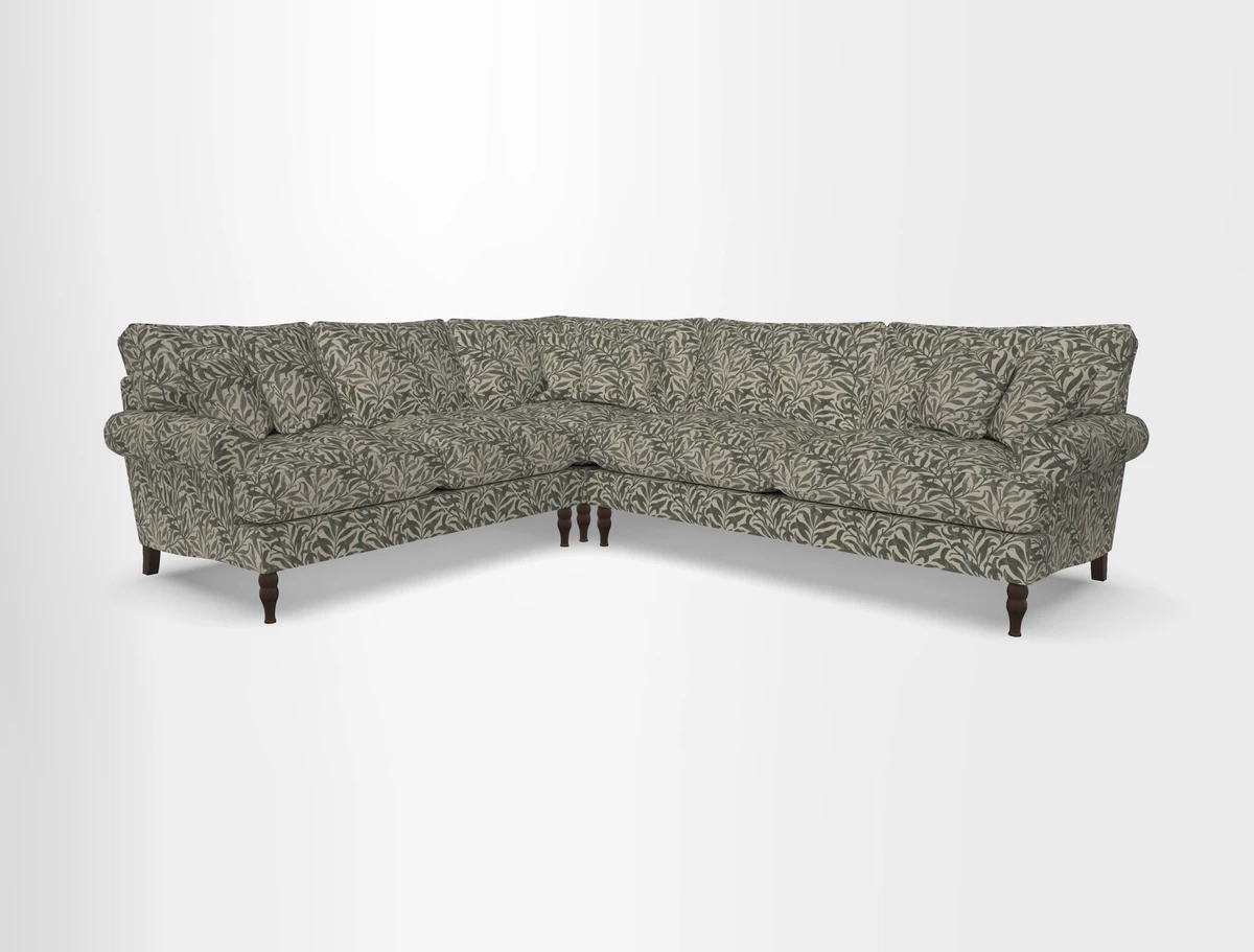 Cooksbridge corner sofa RHF in Cloth 21 Oak Leaf Beech