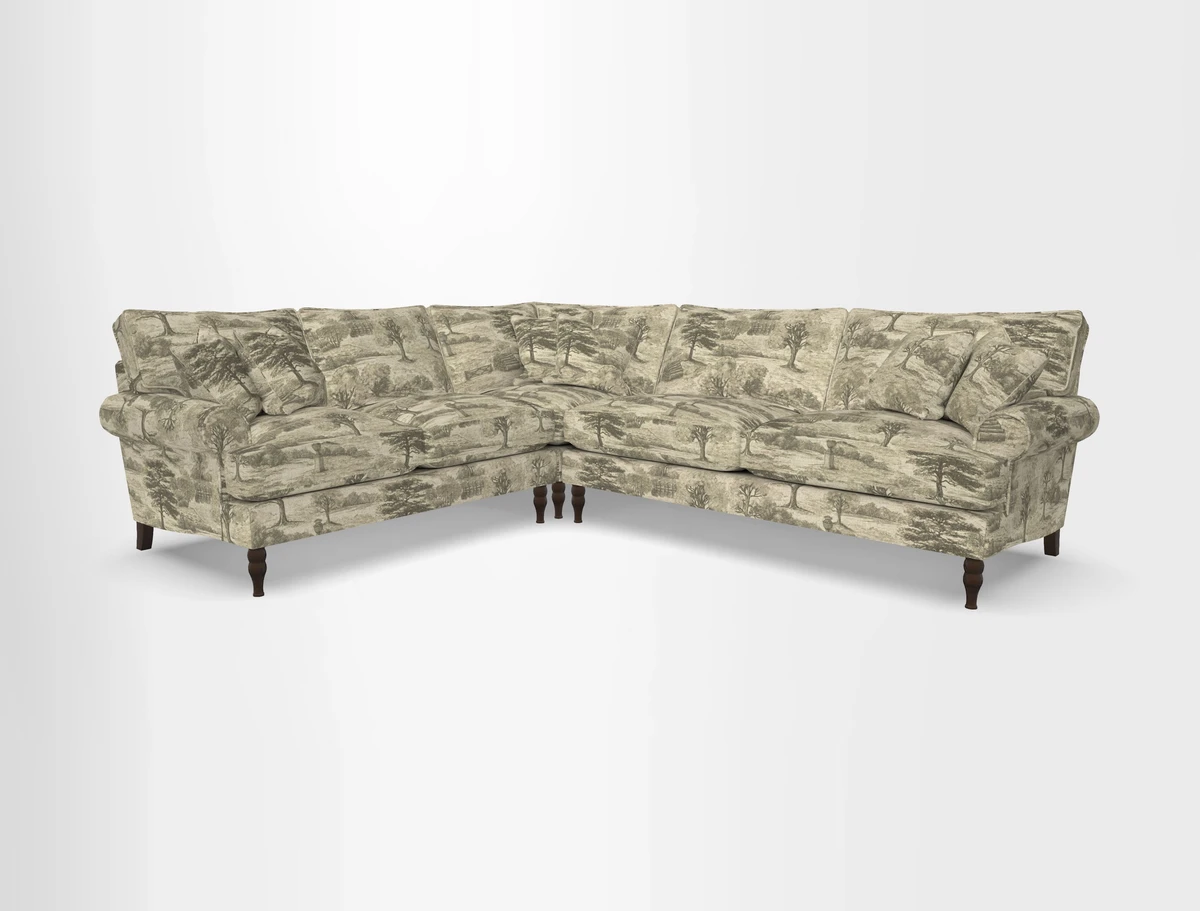 Cooksbridge corner sofa RHF in Cloth 21 Oak Leaf Beech