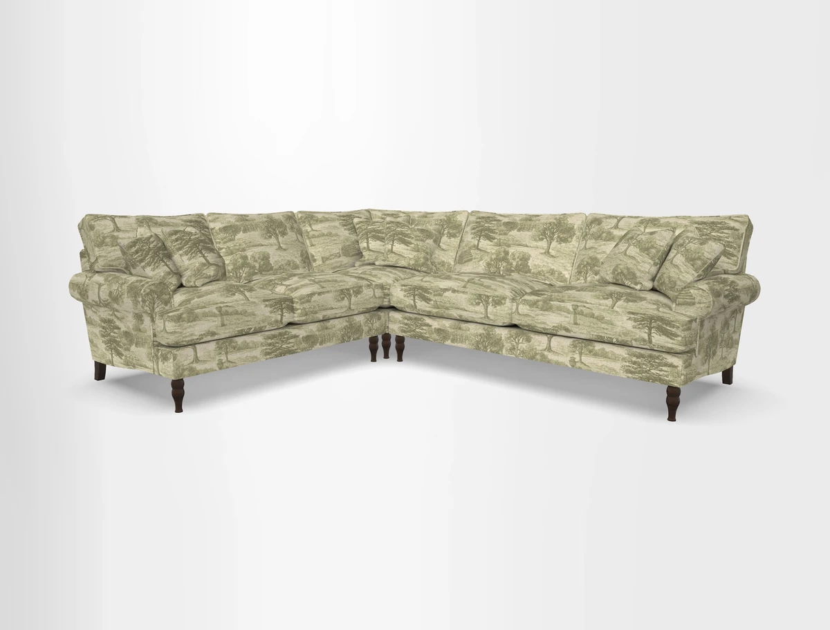 Cooksbridge corner sofa RHF in Cloth 21 Oak Leaf Beech