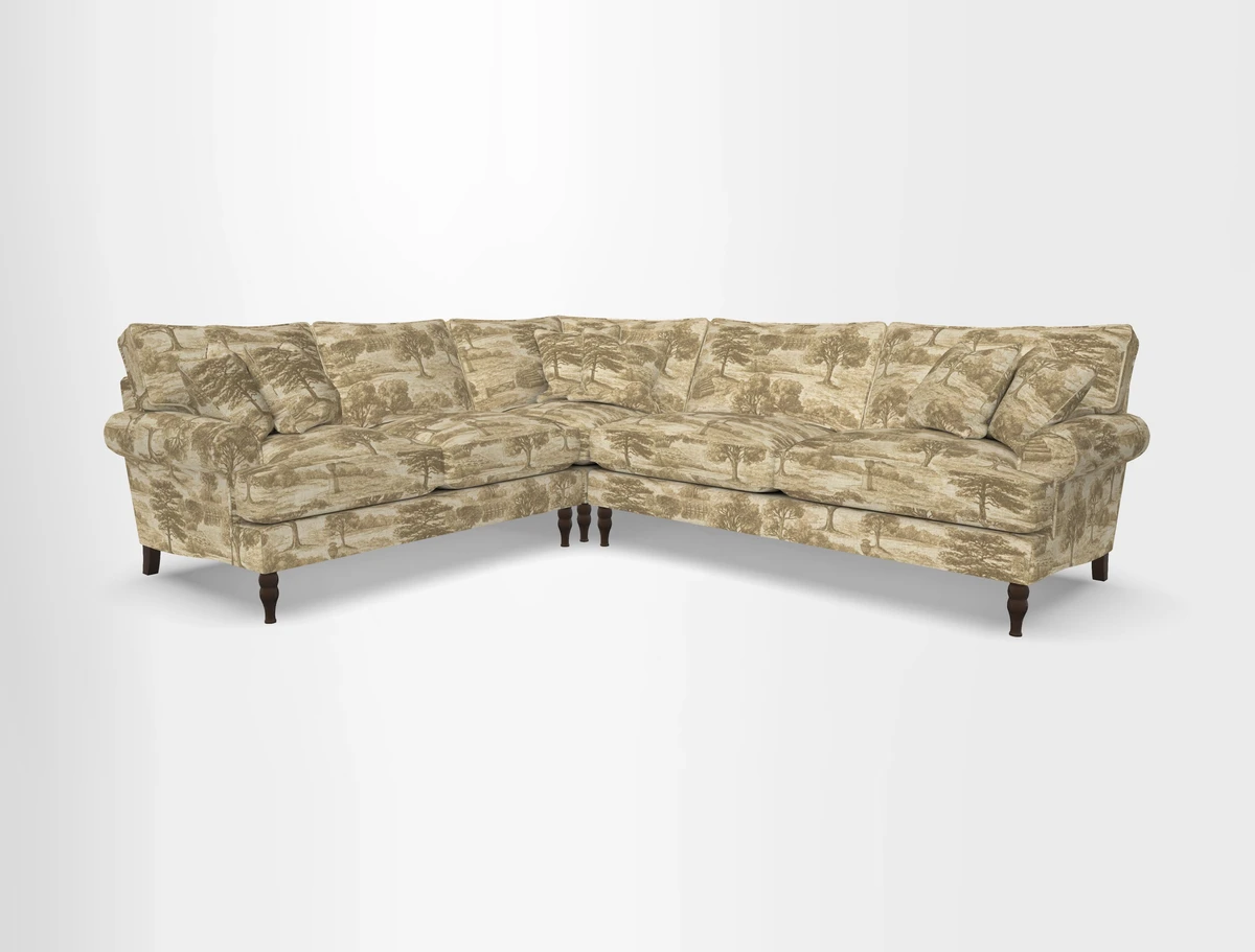 Cooksbridge corner sofa RHF in Cloth 21 Oak Leaf Beech