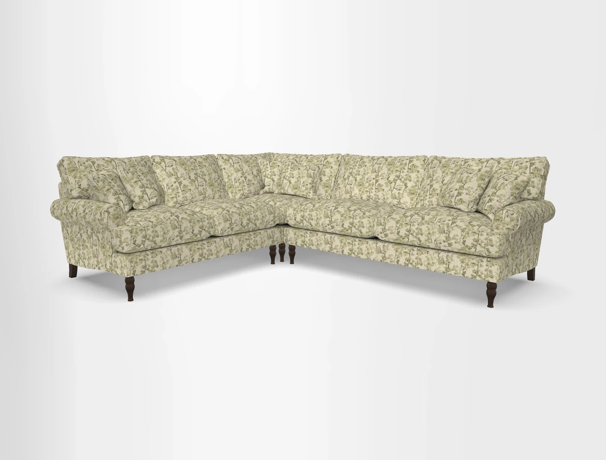 Cooksbridge corner sofa RHF in Cloth 21 Oak Leaf Beech