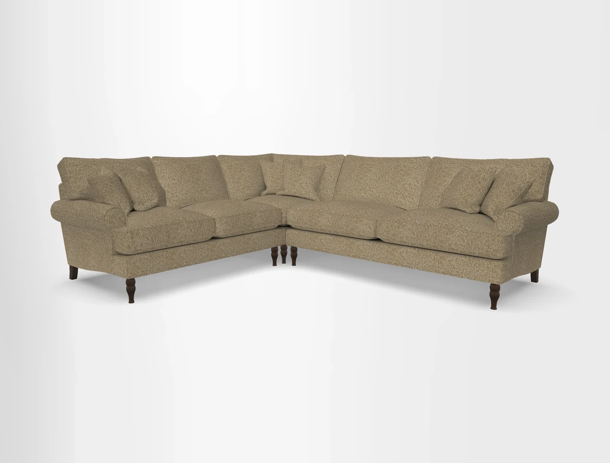 Cooksbridge corner sofa RHF in Cloth 21 Oak Leaf Beech