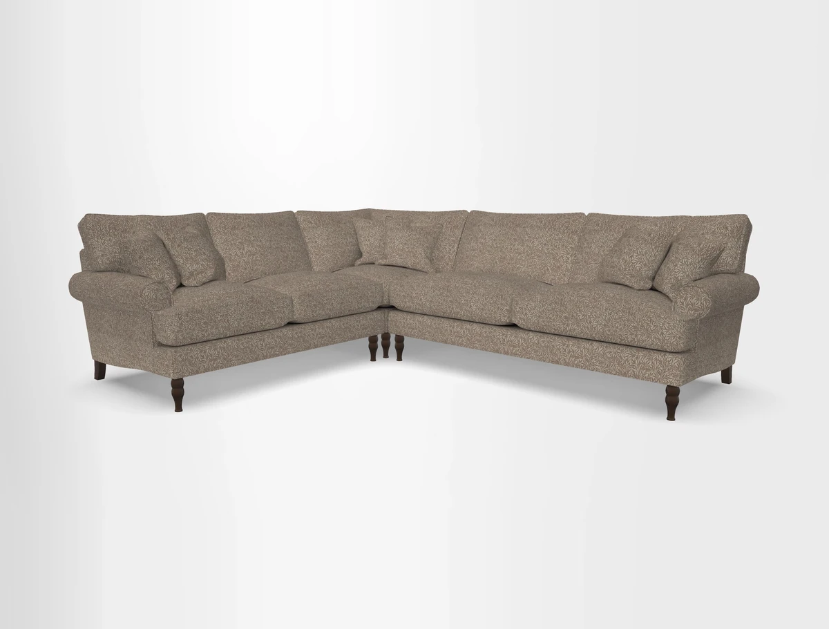 Cooksbridge corner sofa RHF in Cloth 21 Oak Leaf Beech