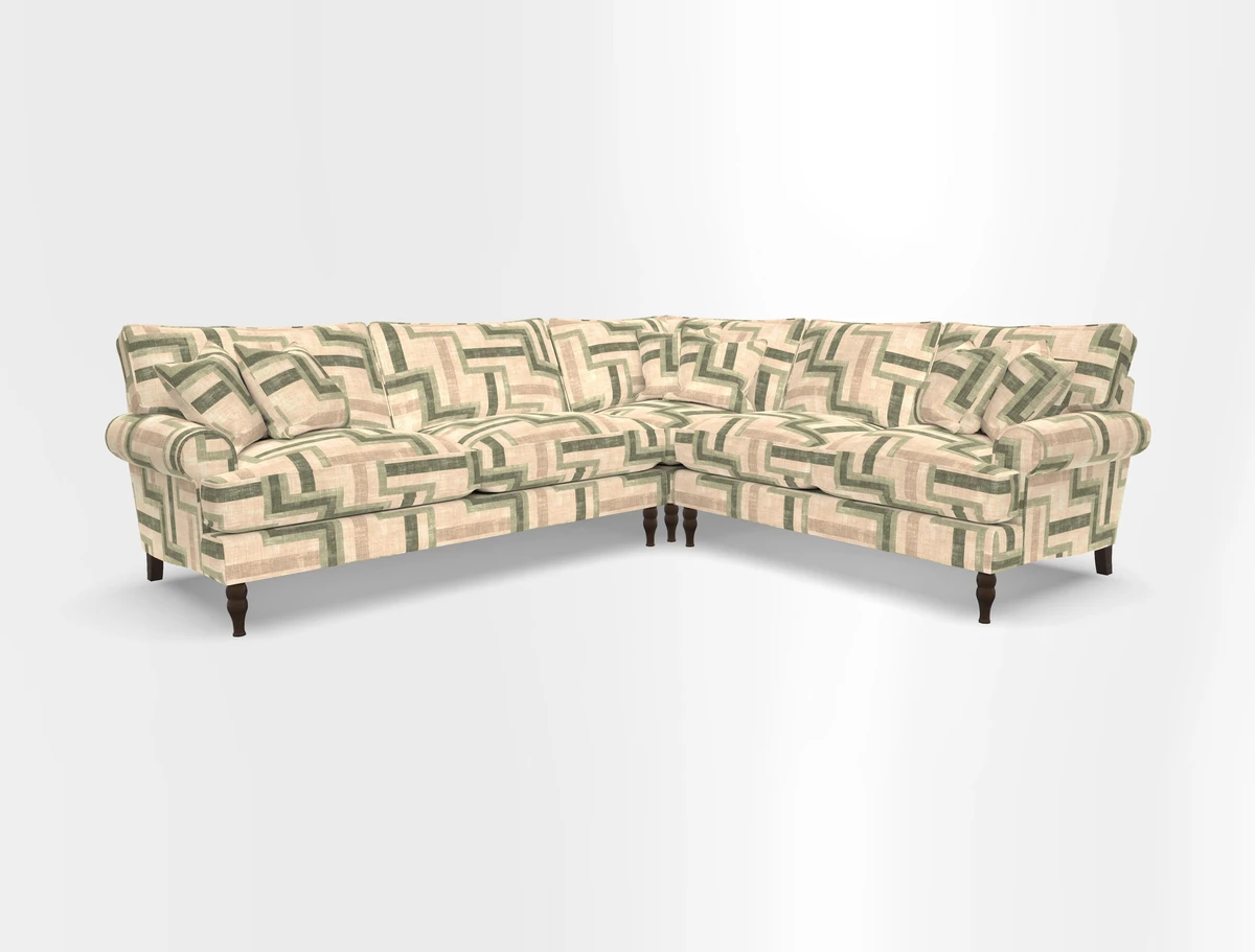 Cooksbridge corner sofa LHF in Cloth 21 Oak Leaf Beech