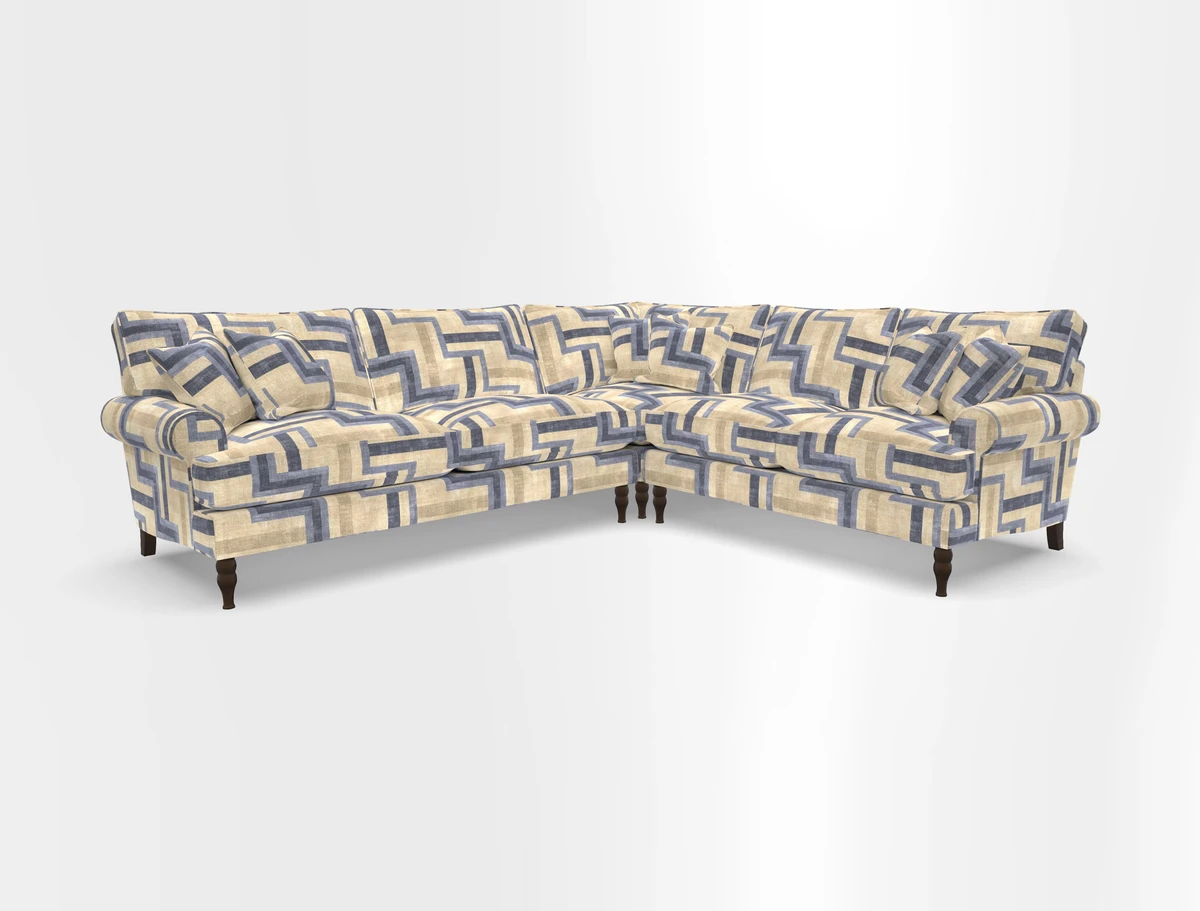 Cooksbridge corner sofa LHF in Cloth 21 Oak Leaf Beech