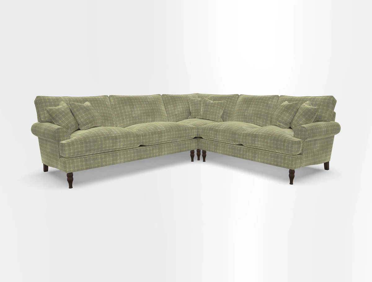 Cooksbridge corner sofa LHF in Cloth 21 Oak Leaf Beech